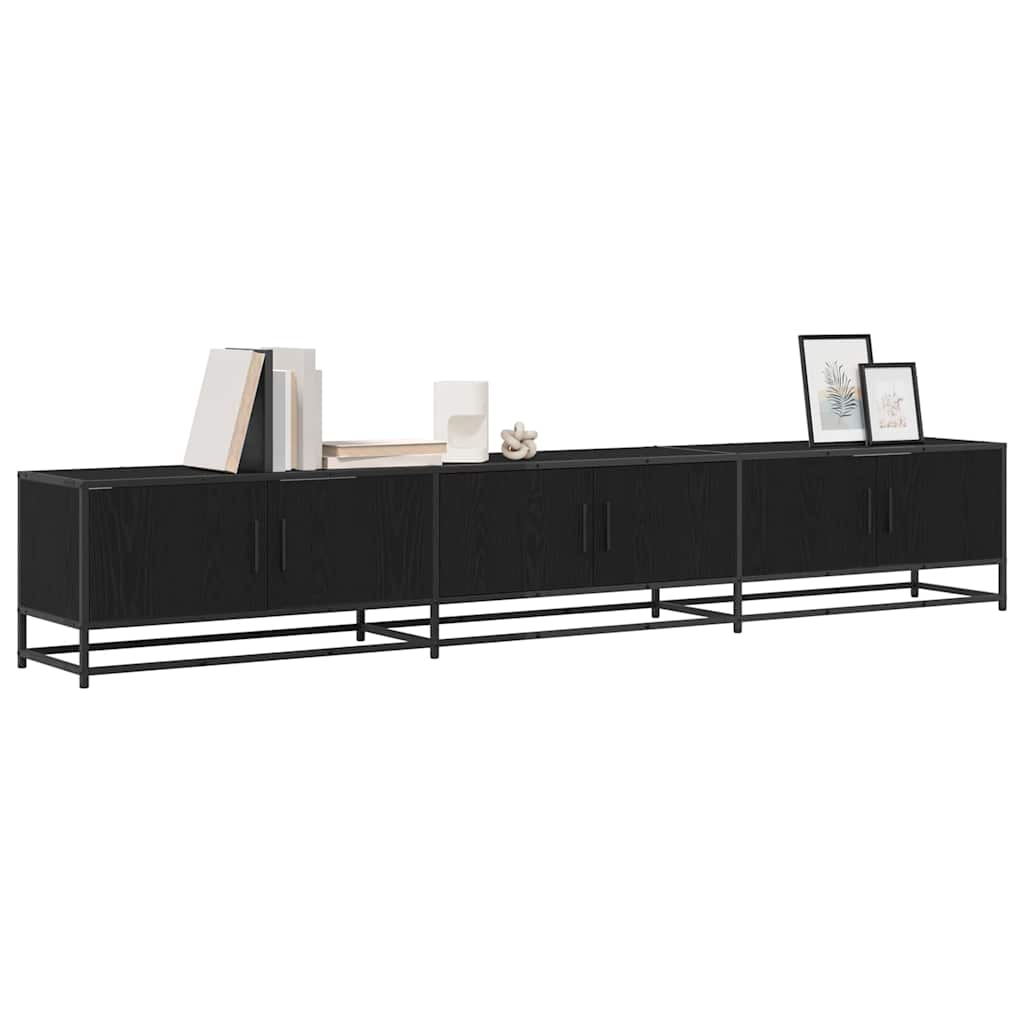 Unità TV 2 pcs Rovere Nero 240 x 35 x 41 cm Legno multistrato