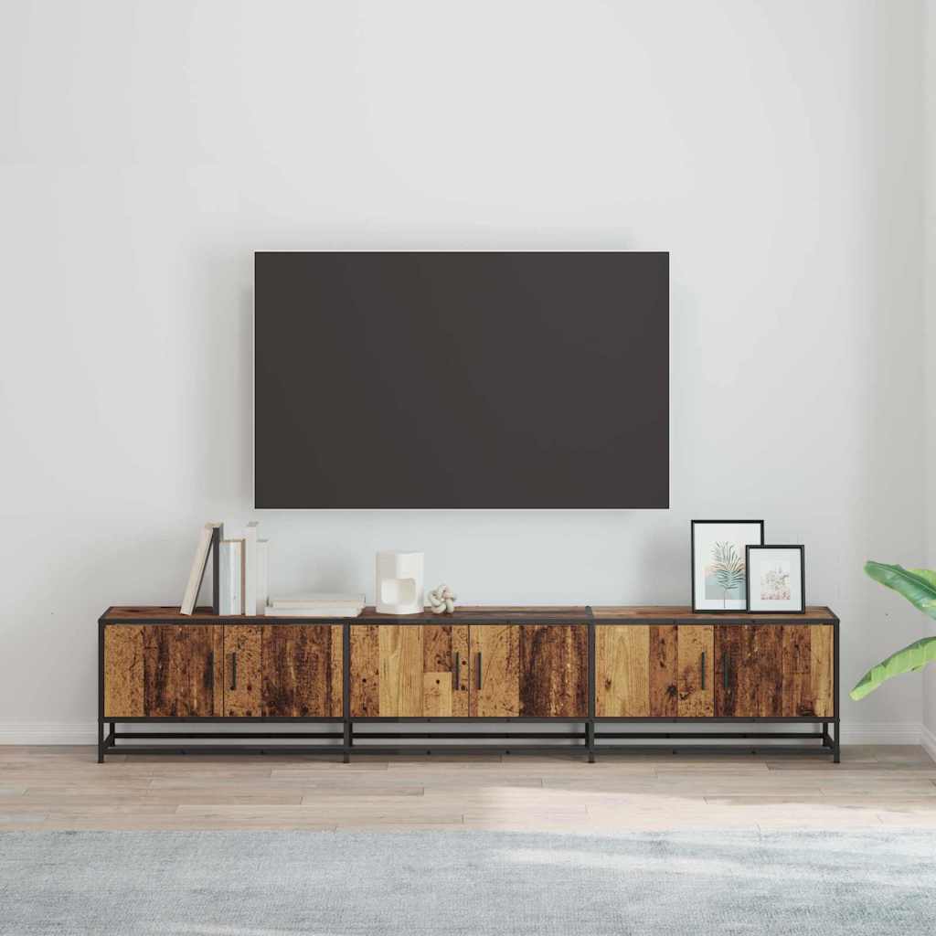 Unità TV 2 pcs Legno vecchio 210 x 35 x 41 cm Legno multistrato