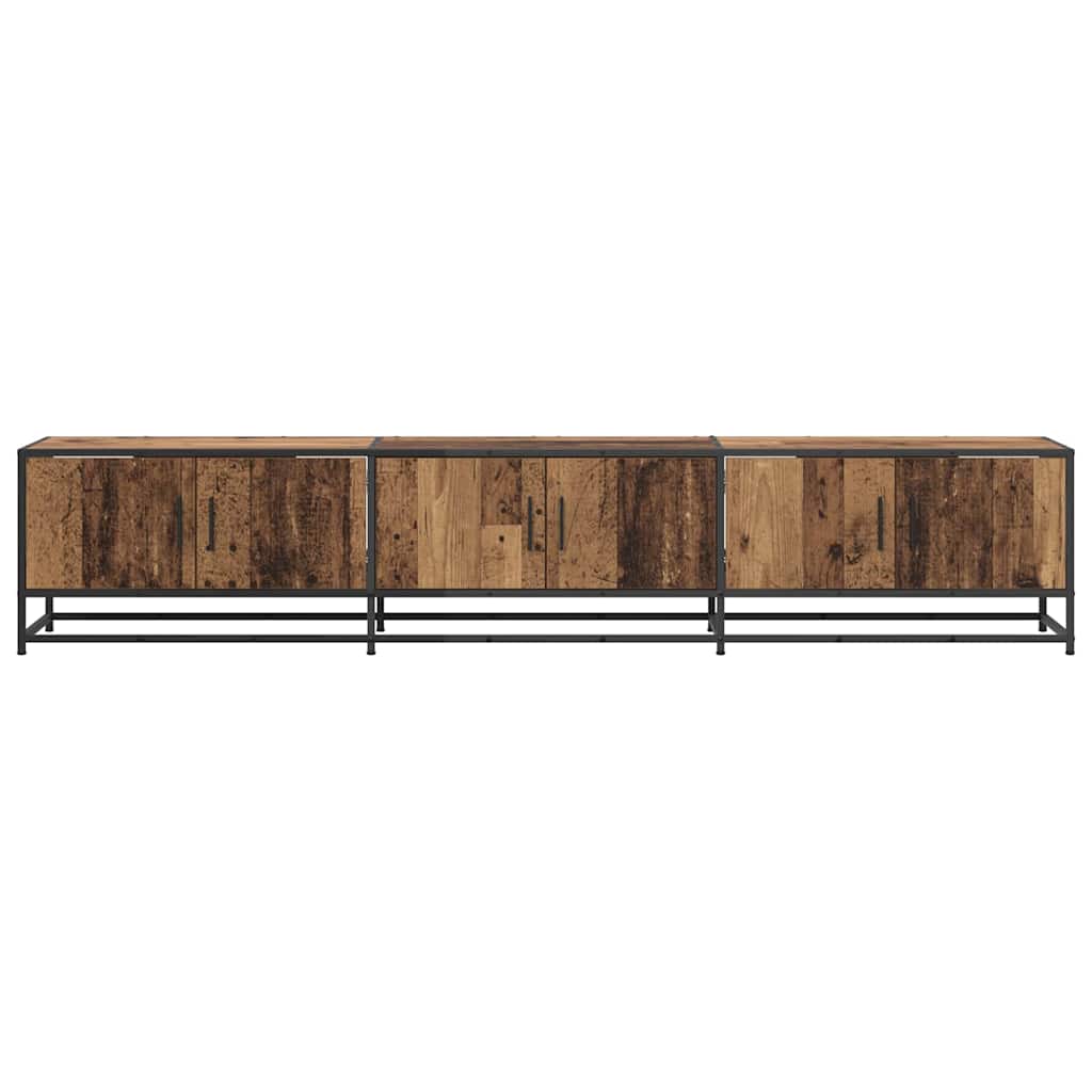 Unità TV 2 pcs Legno vecchio 210 x 35 x 41 cm Legno multistrato