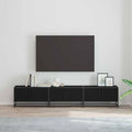 Unità TV 2 pcs Rovere Nero 210 x 35 x 41 cm Legno multistrato