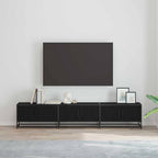 Unità TV 2 pcs Rovere Nero 210 x 35 x 41 cm Legno multistrato