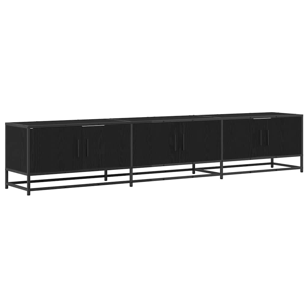 Unità TV 2 pcs Rovere Nero 210 x 35 x 41 cm Legno multistrato