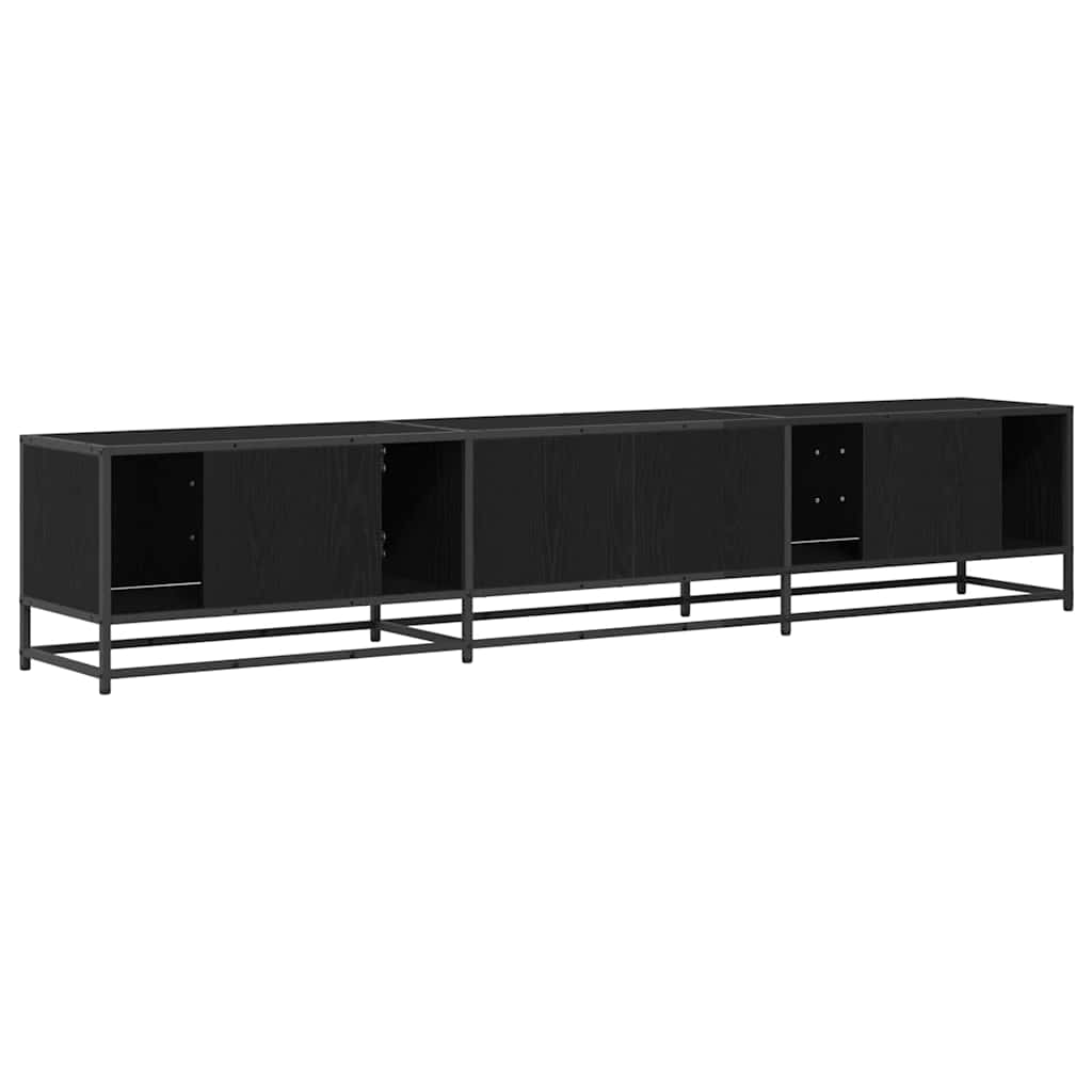 Unità TV 2 pcs Rovere Nero 210 x 35 x 41 cm Legno multistrato