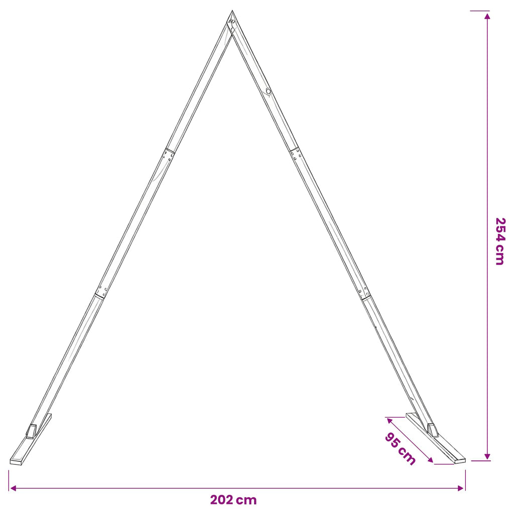 Arco Nuziale Marrone Chiaro 202 x 95 x 254 cm
