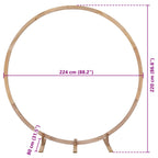 Arco Nuziale Marrone Chiaro 224 x 80 x 220 cm