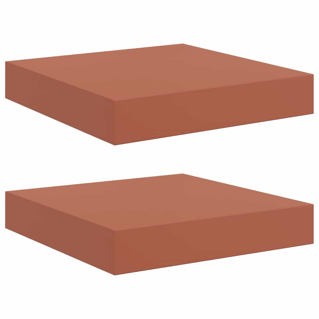 Scaffale da parete 2 pcs Rosso 23 x 23,5 x 4 cm