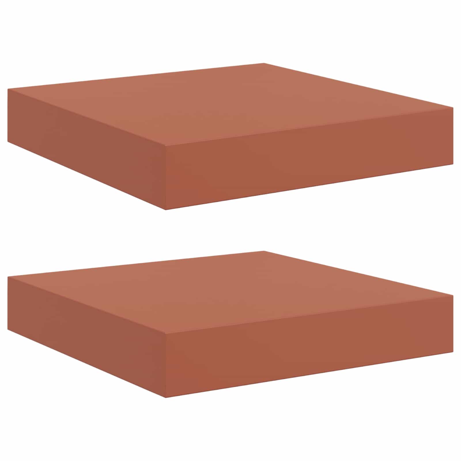 Scaffale da parete 2 pcs Rosso 23 x 23,5 x 4 cm