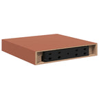 Scaffale da parete 2 pcs Rosso 23 x 23,5 x 4 cm