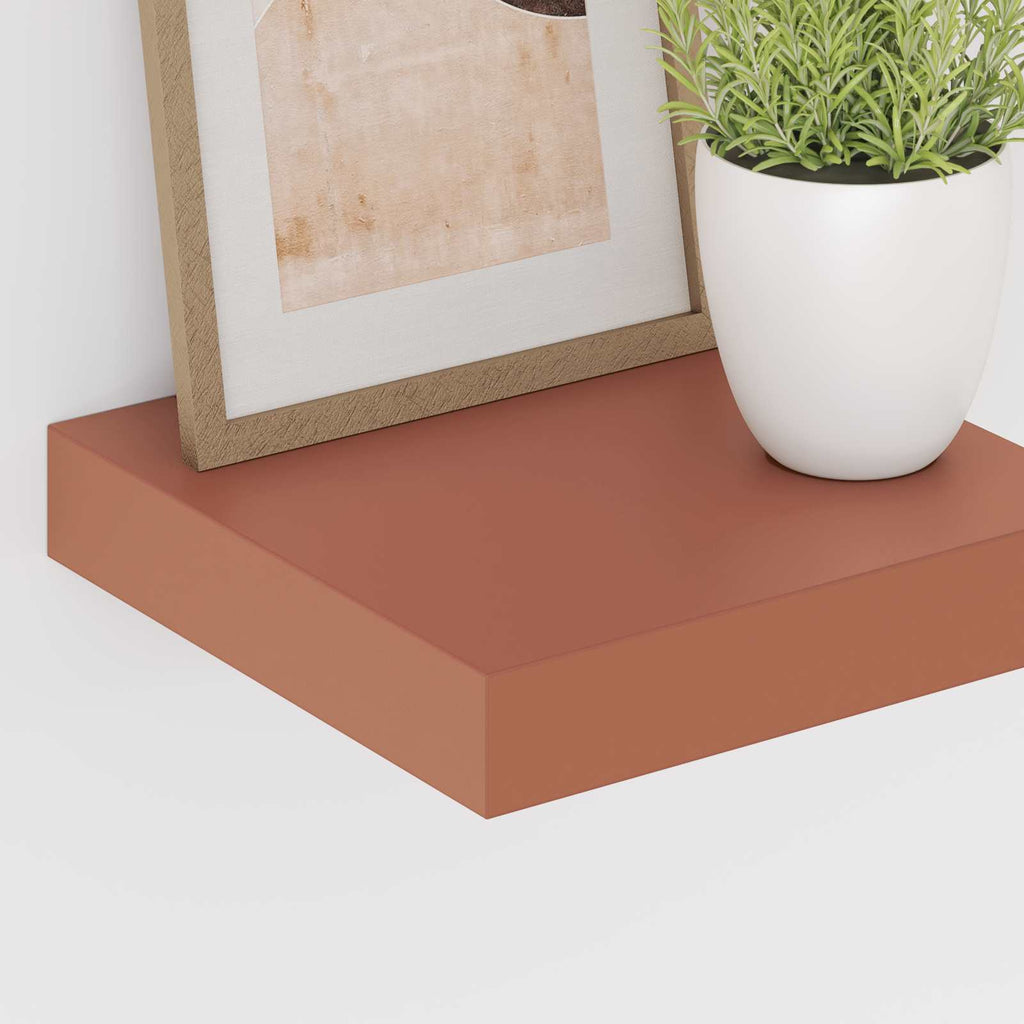 Scaffale da parete 4 pcs Rosso 23 x 23,5 x 4 cm