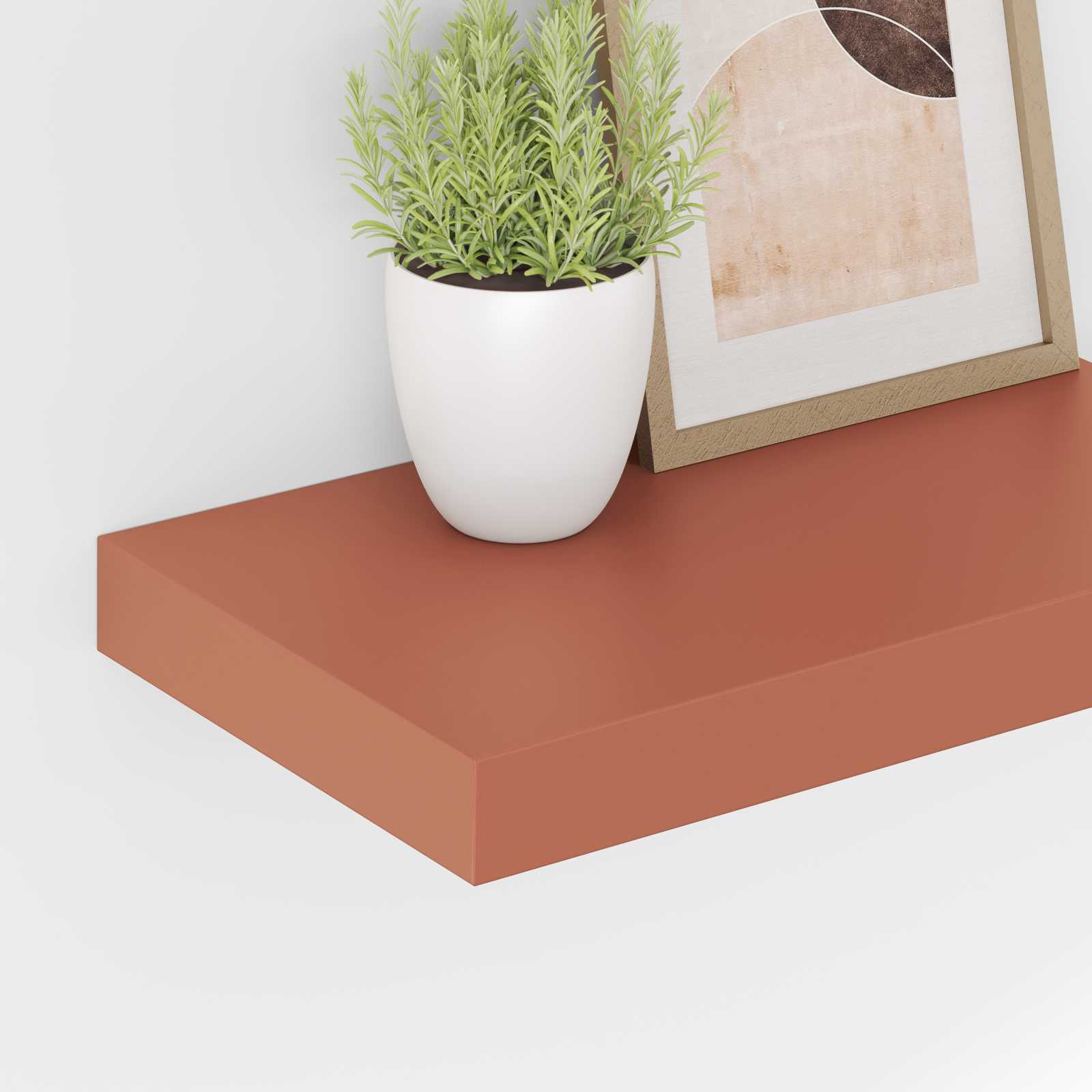 Scaffale da parete 2 pcs Rosso 40 x 23,5 x 4 cm