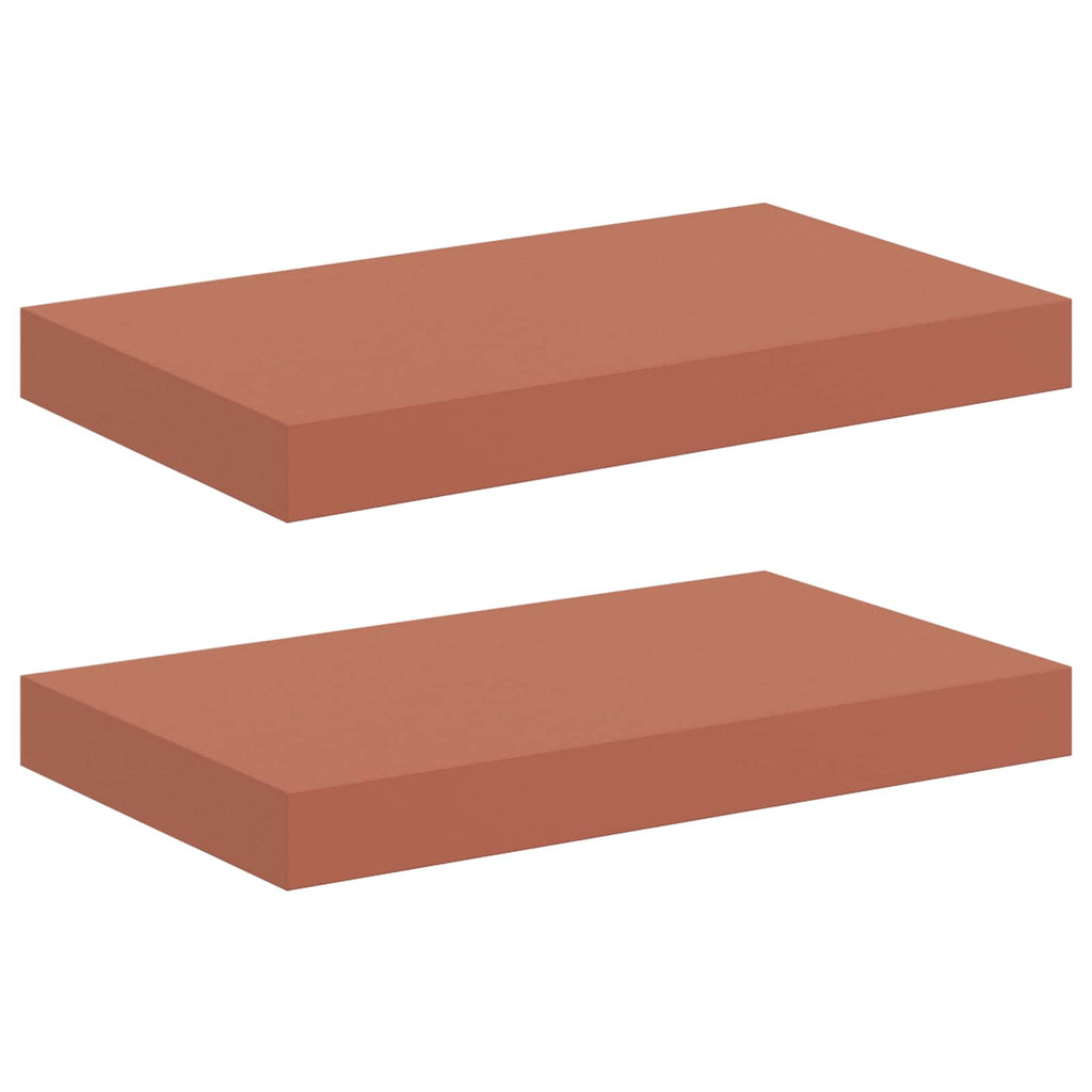 Scaffale da parete 2 pcs Rosso 40 x 23,5 x 4 cm