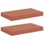 Scaffale da parete 2 pcs Rosso 40 x 23,5 x 4 cm