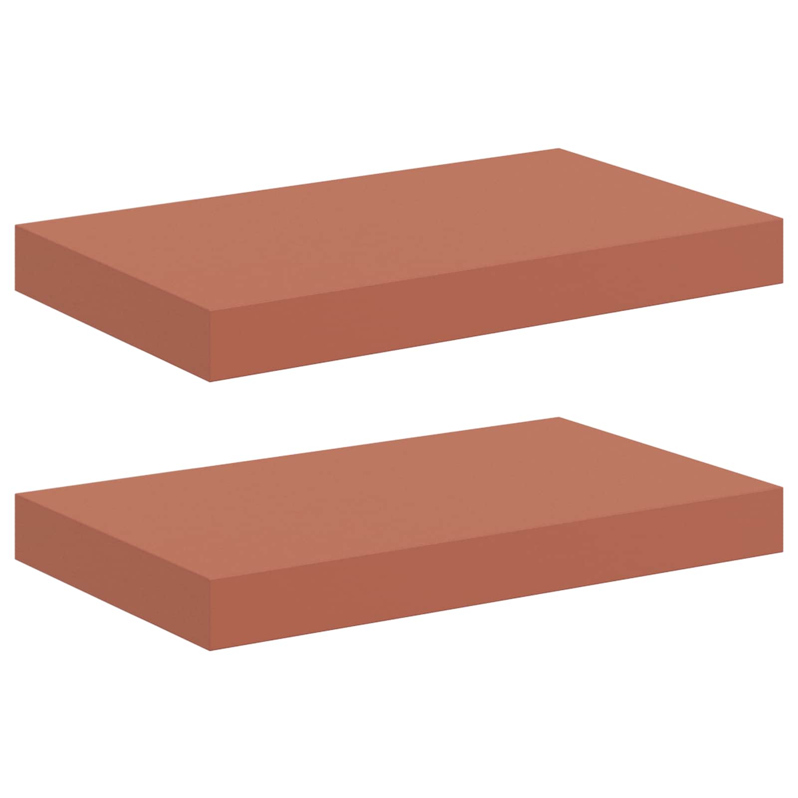 Scaffale da parete 2 pcs Rosso 40 x 23,5 x 4 cm