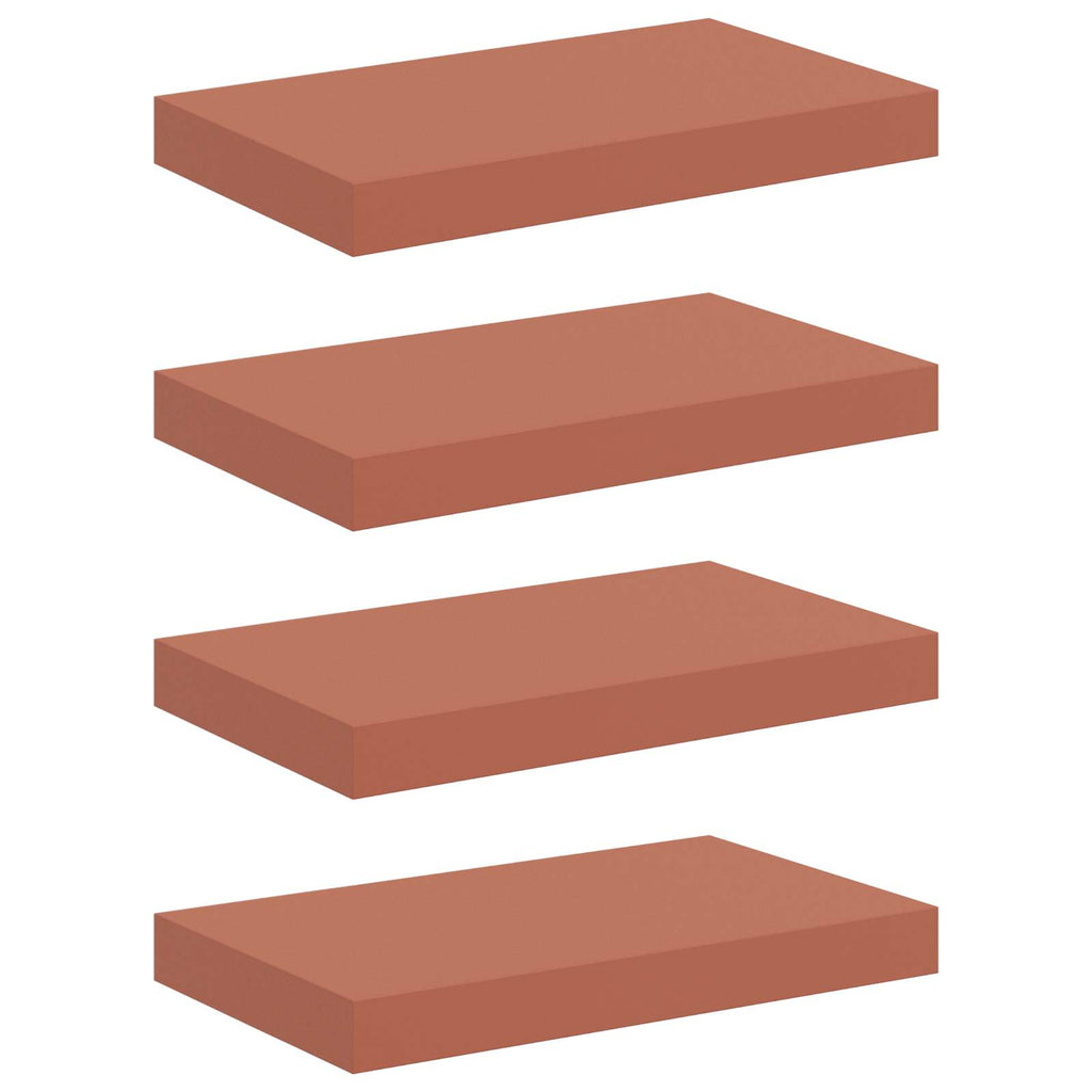 Scaffale da parete 4 pcs Rosso 40 x 23,5 x 4 cm