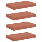 Scaffale da parete 4 pcs Rosso 40 x 23,5 x 4 cm