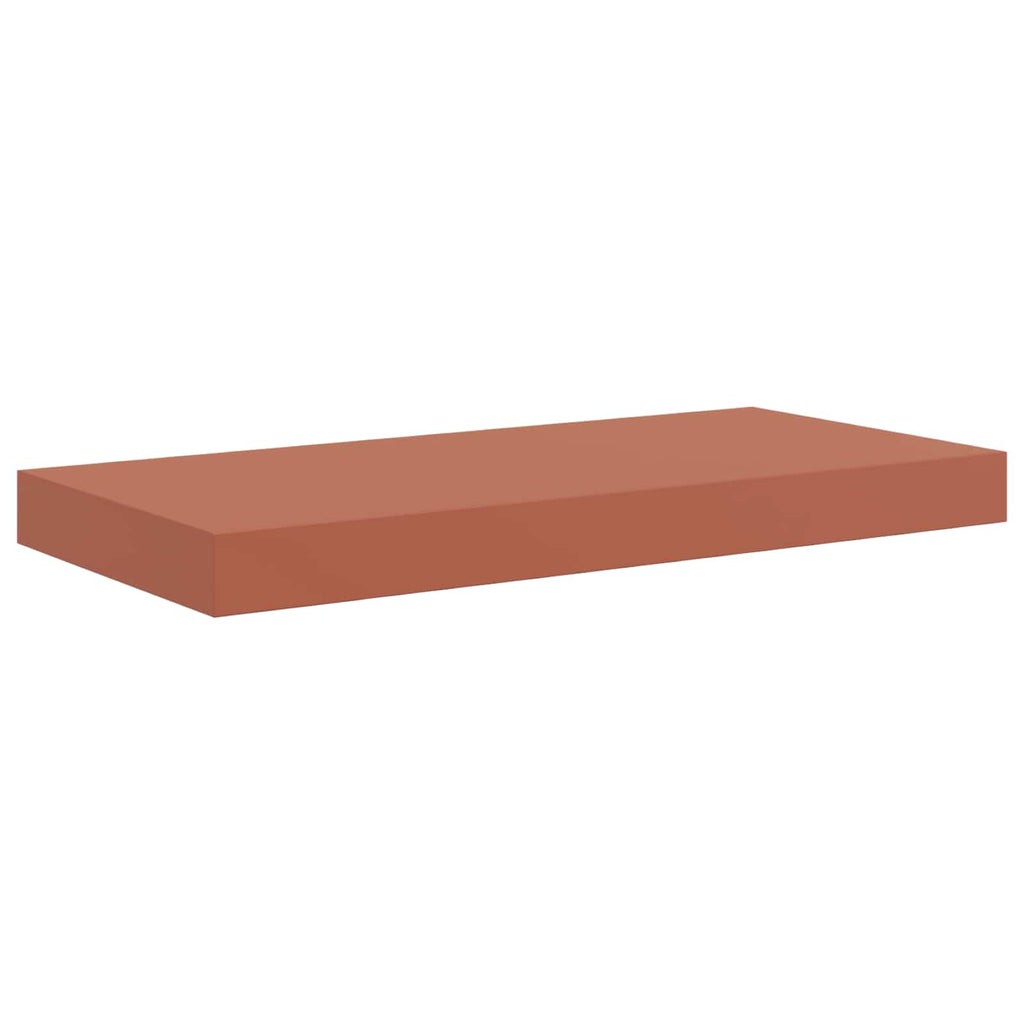Scaffale da parete 2 pcs Rosso 50 x 23 x 4 cm Legno multistrato