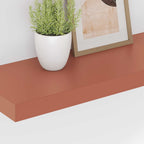 Scaffale da parete 2 pcs Rosso 60 x 23 x 4 cm Legno multistrato