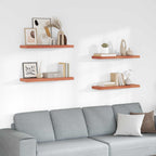 Scaffale da parete 4 pcs Rosso 80 x 23,5 x 4 cm