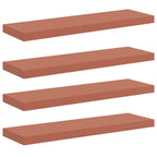 Scaffale da parete 4 pcs Rosso 80 x 23,5 x 4 cm