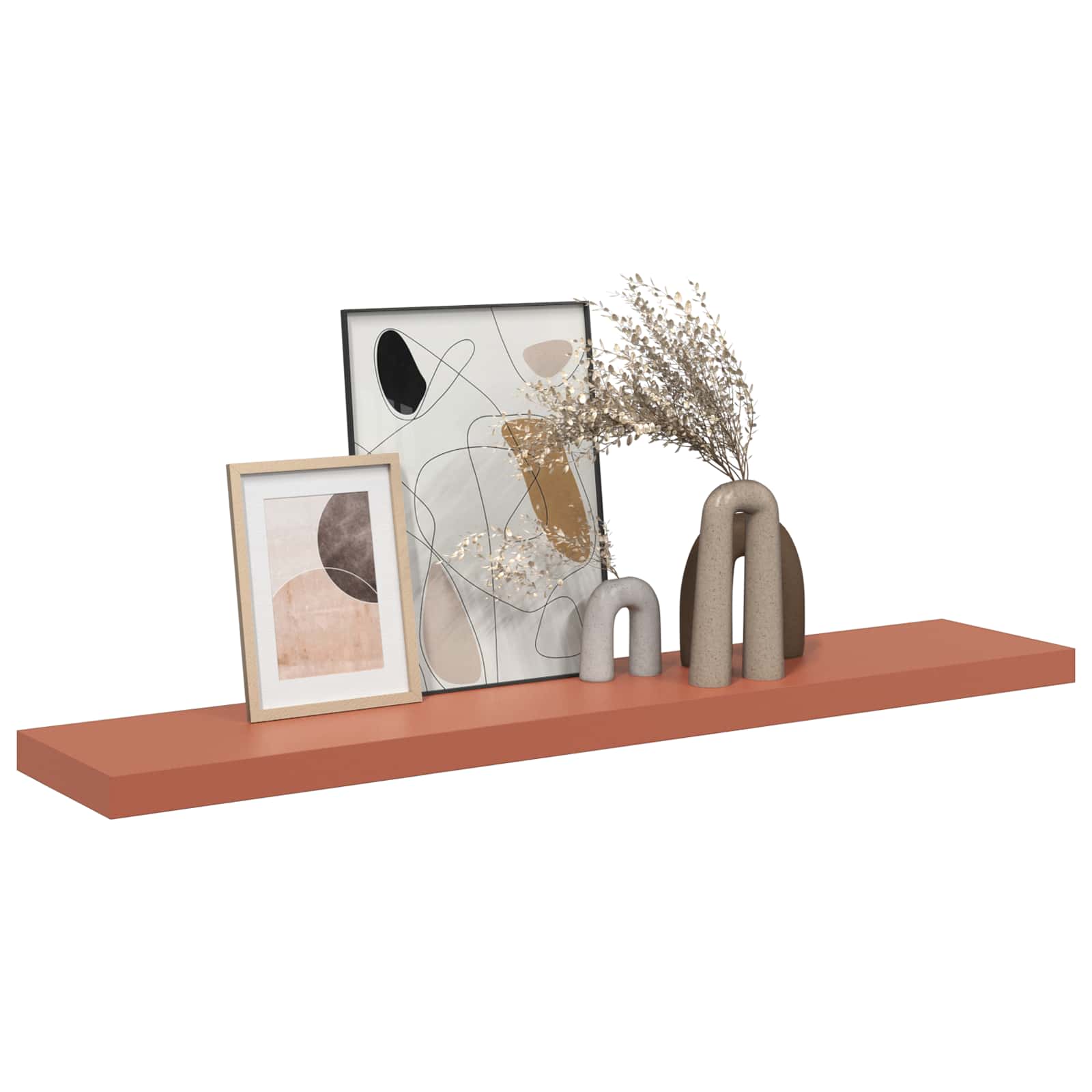 Scaffale da parete Rosso 120 x 23,5 x 4 cm Legno multistrato