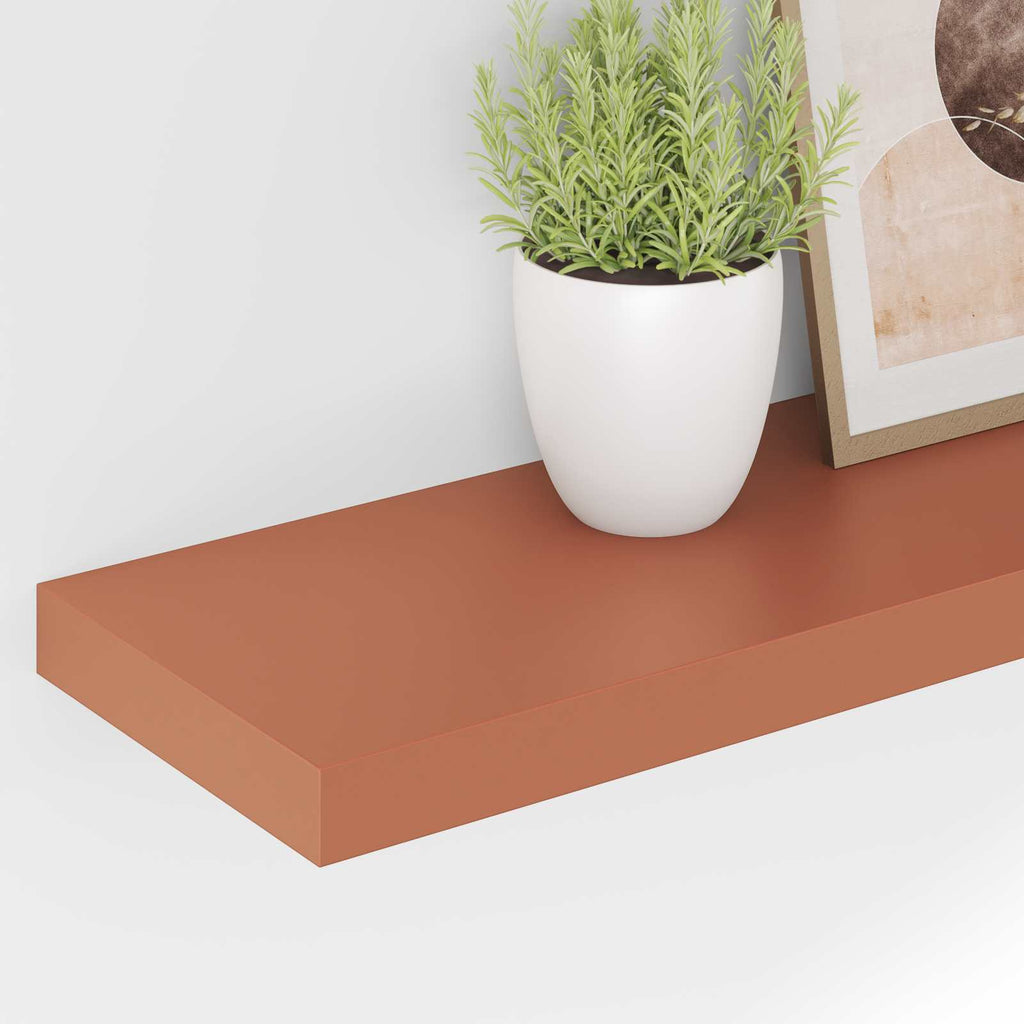 Scaffale da parete 4 pcs Rosso 120 x 23,5 x 4 cm