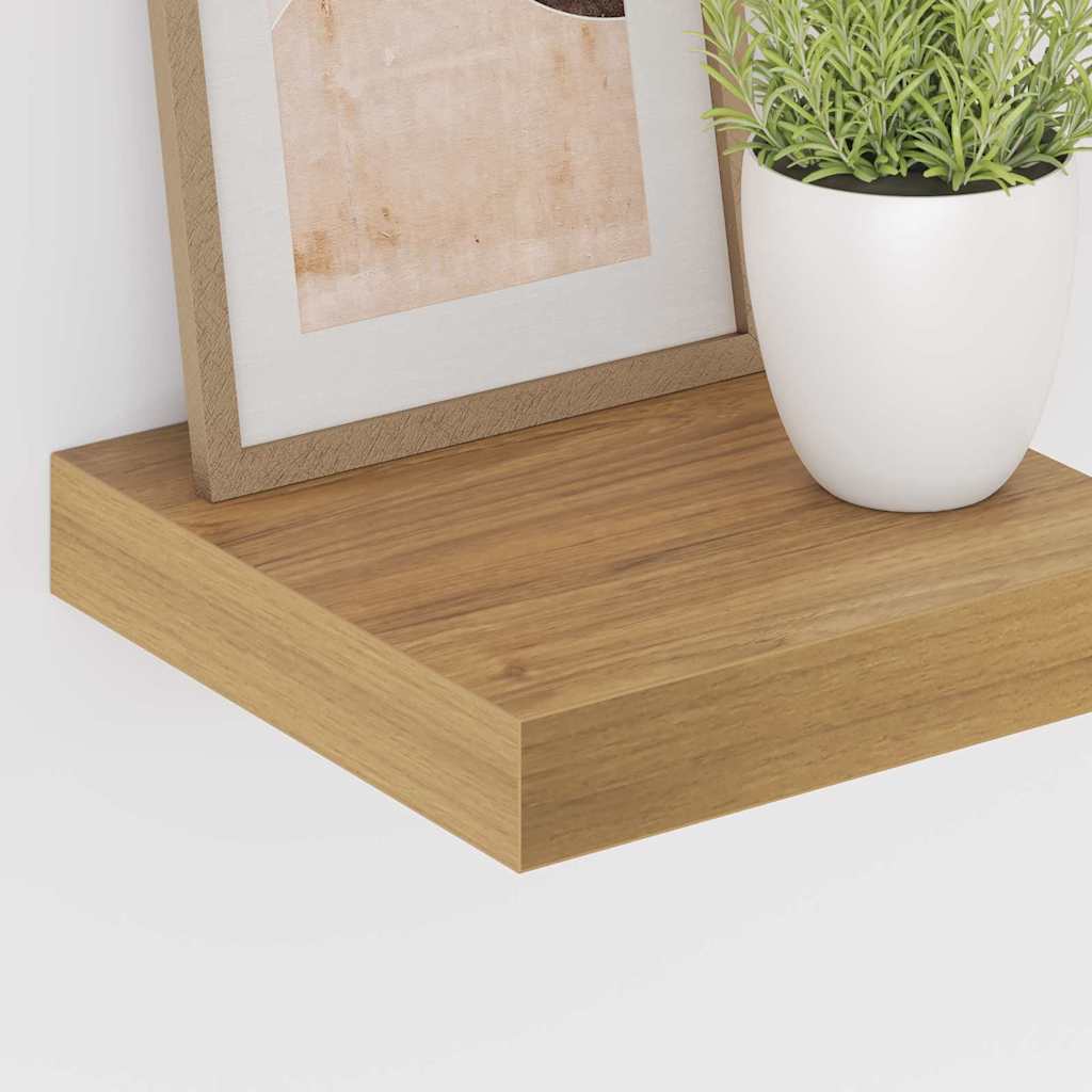Scaffale da parete 2 pcs Marrone 23 x 23,5 x 4 cm
