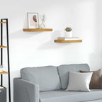 Scaffale da parete 2 pcs Marrone 40 x 23,5 x 4 cm