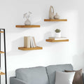 Scaffale da parete 4 pcs Marrone 40 x 23,5 x 4 cm