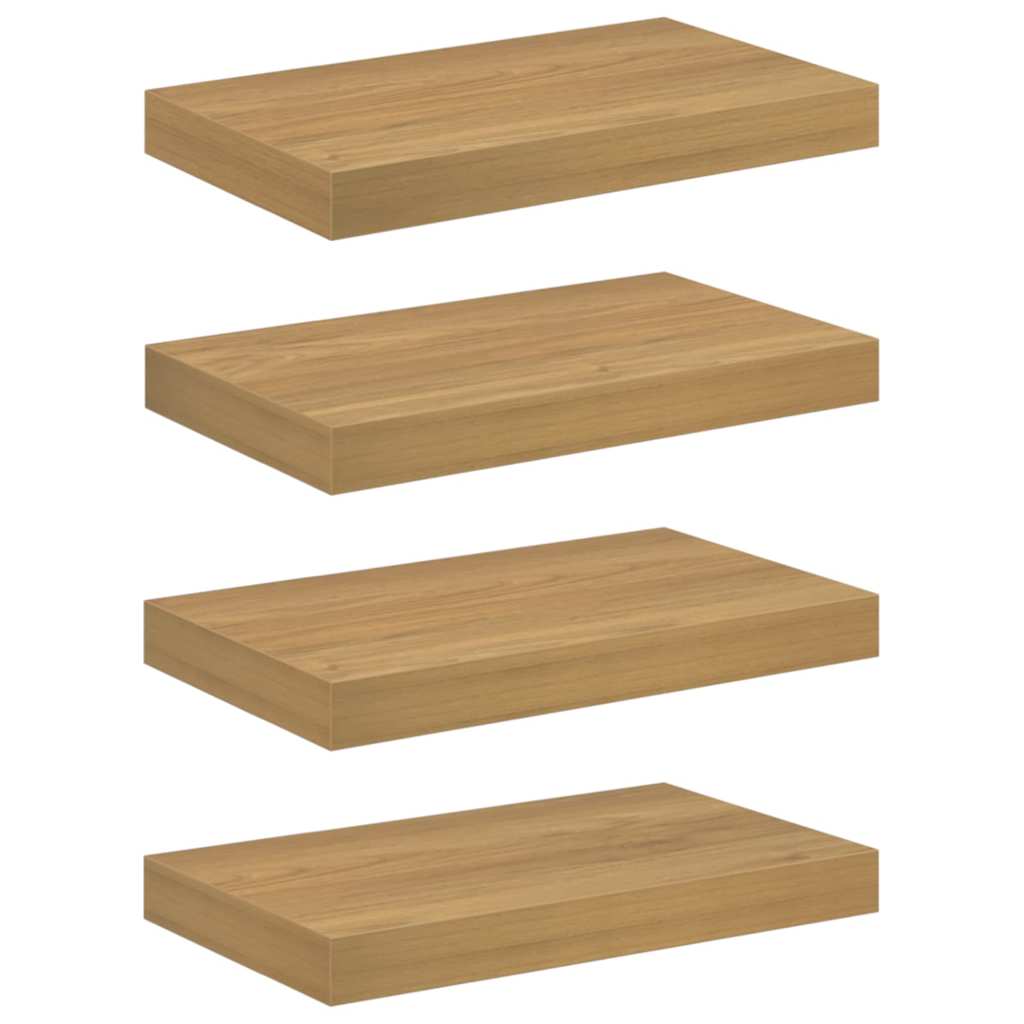 Scaffale da parete 4 pcs Marrone 40 x 23,5 x 4 cm