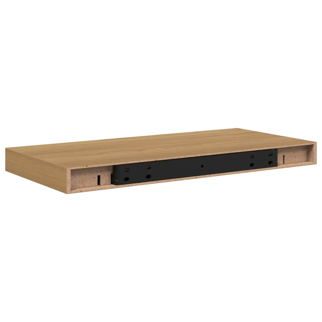 Scaffale da parete 2 pcs Marrone 50 x 23 x 4 cm