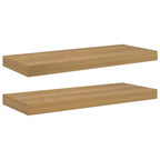Scaffale da parete 2 pcs Marrone 60 x 23 x 4 cm