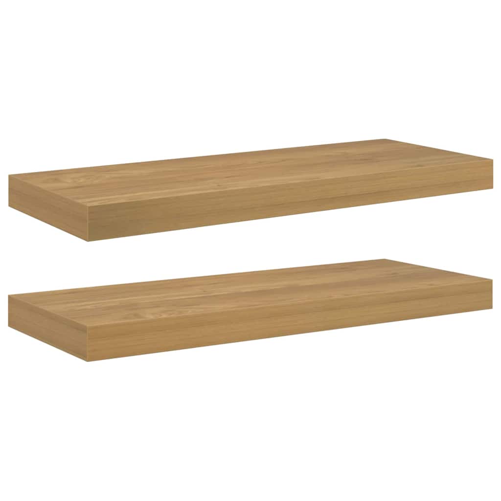 Scaffale da parete 2 pcs Marrone 60 x 23 x 4 cm