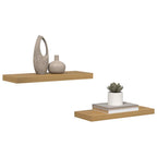 Scaffale da parete 2 pcs Marrone 60 x 23 x 4 cm
