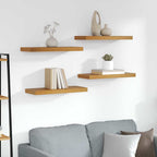 Scaffale da parete 4 pcs Marrone 60 x 23 x 4 cm
