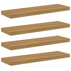 Scaffale da parete 4 pcs Marrone 90 x 23,5 x 4 cm