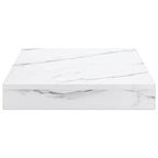 Scaffale da parete 2 pcs Marmo Bianco 23 x 23,5 x 4 cm