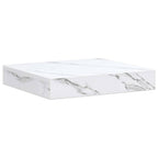Scaffale da parete 4 pcs Marmo Bianco 23 x 23,5 x 4 cm