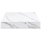 Scaffale da parete 4 pcs Marmo Bianco 23 x 23,5 x 4 cm