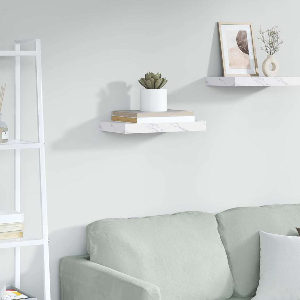 Scaffale da parete Marmo Bianco 40 x 23,5 x 4 cm