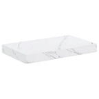 Scaffale da parete 2 pcs Marmo Bianco 40 x 23,5 x 4 cm
