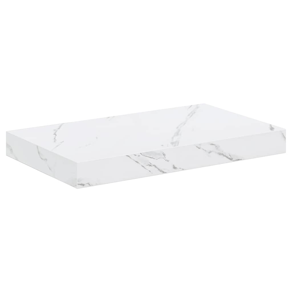 Scaffale da parete 4 pcs Marmo Bianco 40 x 23,5 x 4 cm