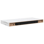 Scaffale da parete 2 pcs Marmo Bianco 50 x 23,5 x 4 cm