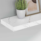Scaffale da parete Marmo Bianco 60 x 23 x 4 cm