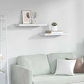 Scaffale da parete 2 pcs Marmo Bianco 60 x 23,5 x 4 cm