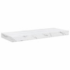 Scaffale da parete 4 pcs Marmo Bianco 60 x 23 x 4 cm