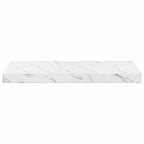 Scaffale da parete 4 pcs Marmo Bianco 60 x 23 x 4 cm