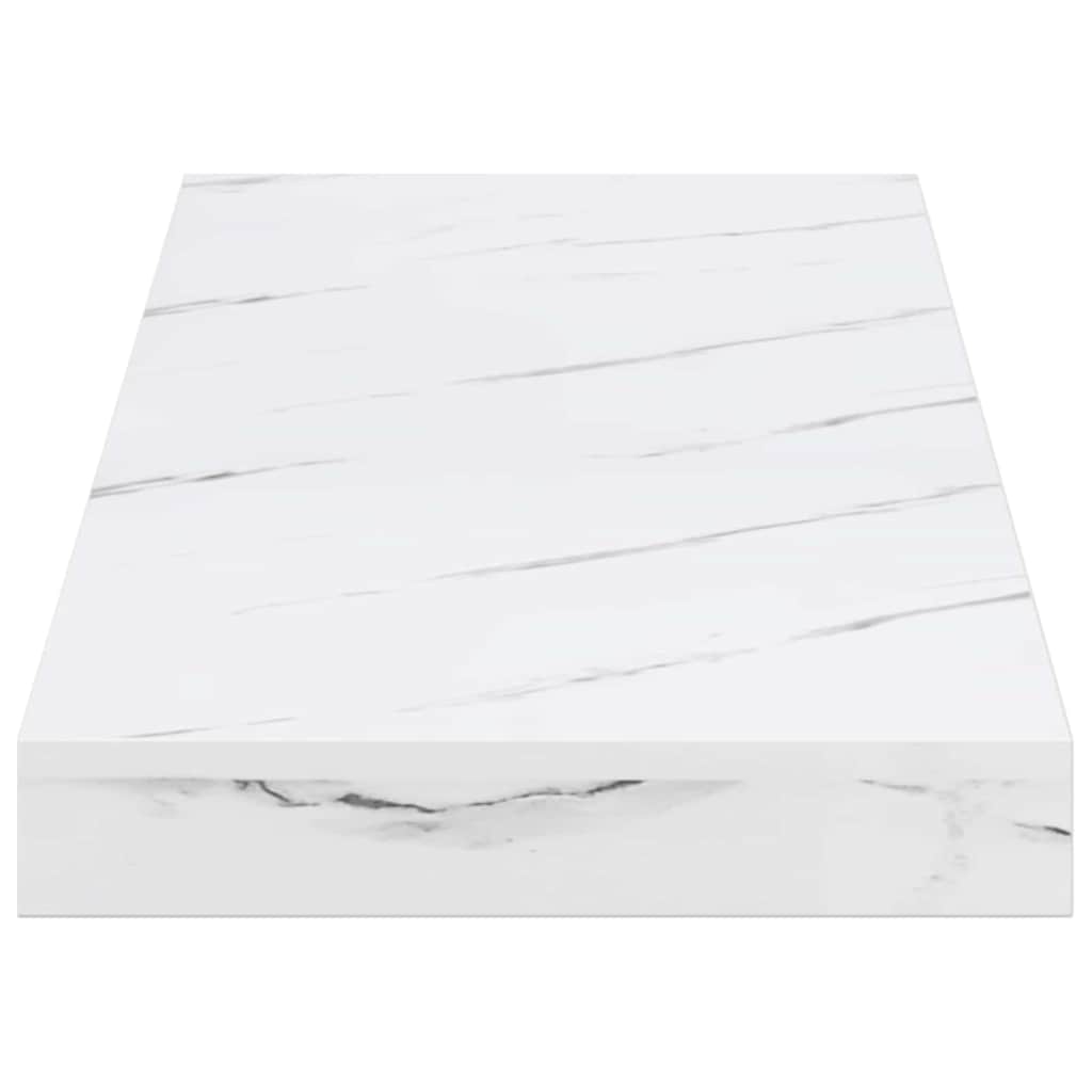 Scaffale da parete 4 pcs Marmo Bianco 60 x 23 x 4 cm