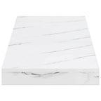 Scaffale da parete 4 pcs Marmo Bianco 60 x 23 x 4 cm