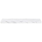 Scaffale da parete 2 pcs Marmo Bianco 80 x 23,5 x 4 cm