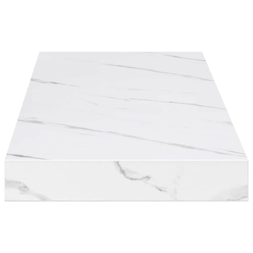 Scaffale da parete 2 pcs Marmo Bianco 80 x 23,5 x 4 cm